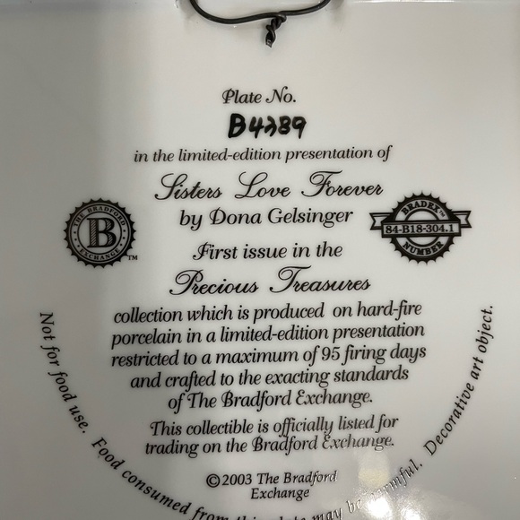The Bradford Exchange Vintage Sisters plate - Picture 4 of 8